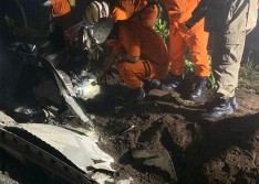 Bombeiros localizam corpos das quatro vítimas de acidente aéreo no Ceará