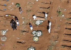 Brasil tem 1.086 novas mortes por coronavírus e total de óbitos passa de 25 mil