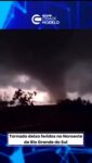 Rio Grande do Sul - Um tornado atingiu a Região Noroeste do estado no fim da tarde desta terça-feira (28). O fenômeno foi observado nos municípios de Girua, Sete de Setembro e Senador Salgado Filho.

As cidades registraram feridos, mas, até a última atualização desta reportagem, não havia o número exato de atingidos.
Segundo a Defesa Civil de Sete de Setembro, três pessoas ficaram feridas e foram encaminhadas ao hospital. Ainda conforme o órgão, duas residências foram totalmente destruidas.

Já a Defesa Civil de Giruá confirmou a ocorrência do fenômeno.

O prefeito, Dari Paulo Prestes Taborda (PP), validou a veracidade do vídeo.

De acordo com a prefeitura, residências sofreram danos severos, ao menos quatro pessoas ficaram feridas e houve queda de inúmeras arvores. Até a publicação desta reportagem as equipes seguiam realizando o levantamento dos danos e o atendimento das ocorrências.