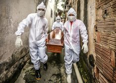 Brasil tem 1.237 mortes por covid-19 em 24h e total ultrapassa 98 mil