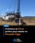 A Prefeitura de Picos, administração “Reconstruindo Nosso Futuro”, segue com investimentos voltados para o desenvolvimento da zona rural do município picoense.

Desta vez, a comunidade Vigia, localizada na Região do Tabuleiro dos Pio, foi contemplada com a obra de perfuração de um poço tubular, iniciativa realizada através da Secretaria Municipal de Agricultura e Abastecimento para suprir as demandas hídricas locais.

A implantação do novo poço tubular visa garantir maior estabilidade no fornecimento e amplo acesso à água potável, e assim oferecer mais tranquilidade e segurança para as famílias que residem na localidade.

A escassez hídrica histórica na Região vem sendo combatida com investimentos contínuos em infraestrutura de abastecimento.

“É água chegando no Povoado Vigia. O segundo poço para atender toda esse Região”, destacou o prefeito de Picos, Dr. Pablo Santos (MDB).