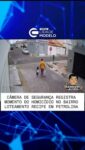 Uma câmera de segurança registrou o momento da ação dos criminosos na execução de um homem no bairro Loteamento
Recife, em Petrolina, no Sertão de Pernambuco.

O homem, que estava levando uma criança para a escola, foi surpreendido e alvejado com vários disparos de fuzil 556.
Felizmente, a criança não foi atingida.

No vídeo, dá para ver o desespero da criança, gritando e sem reação.