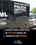Um homem identificado como Mycael Scheyvan Vieira Barbosa da Silva, de 24 anos, foi morto com cerca de 14 disparos de arma de fogo dentro da própria residência na noite desta segunda-feira (28), em Oeiras, no Sul do Piauí.

Segundo a Polícia Militar, dois homens chegaram ao imóvel em uma motocicleta, entraram na residência e atiraram contra Mycael. Após o crime, os suspeitos fugiram do local.

A vítima não resistiu aos ferimentos e morreu ainda na residência. O corpo foi removido pelo Instituto Médico Legal (IML).

Ainda conforme a PM, Mycael possuía registros de processos criminais relacionados ao tráfico de drogas e havia deixado recentemente o sistema penitenciário.

A área foi isolada para o trabalho da perícia. Equipes da Polícia Militar fizeram buscas na região, mas nenhum suspeito havia sido identificado ou preso até a publicação desta matéria.

O caso será investigado pela Polícia Civil do Piauí, que deve apurar a motivação do homicídio e identificar os responsáveis pelo crime. Fonte: Cidade Verde
