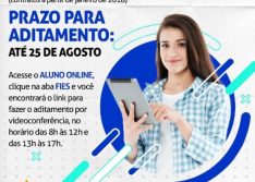 Prazo para Aditamento do Novo FIES na Faculdade R. Sá segue até o dia 25 de agosto