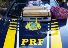 PI: PRF apreende mala em ônibus com 35kg de maconha escondidos