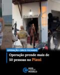 Suspeitos de crimes como estupro, violência doméstica, homicídio, roubo, furto e tráfico de drogas foram alvos da Operação Cerco Fechado, deflagrada pela Polícia Civil do Piauí (PCPI) na manhã desta terça-feira (18). A ação ocorre em diversos municípios do estado e tem como objetivo cumprir mandados de prisão e de busca e apreensão.

Segundo o delegado-geral Luccy Keiko, a operação tem como objetivo cumprir mais de 100 mandados de prisão e de busca e apreensão em todo o Piauí. Até a última atualização desta reportagem, mais de 50 pessoas haviam sido presas.

Os mandados são relacionados a investigações de furto, roubo, tráfico de drogas, estupro, violência doméstica e homicídio em diferentes municípios do estado.

“Desde o início da manhã estamos cumprindo mandados na capital e em quase todas as seccionais do interior. A Polícia Civil juntamente com a Polícia Militar dando cumprimento a medidas cautelares de prisão preventiva por crimes de roubo, homicídio, participação em organização criminosa e outros crimes”, detalhou o delegado Luccy Keiko.

Ainda segundo o delegado, as equipes realizaram buscas em apartamentos da região do bairro Torquato Neto, na Zona Sul de Teresina. A ação ocorreu após a polícia receber informações de que integrantes de facções criminosas estariam ocupando alguns dos imóveis.

De acordo com o delegado Tales Gomes, da Diretoria Especializada em Operações Policiais (Deop), os suspeitos localizados pelas equipes foram encaminhados ao Instituto de Medicina Legal (IML).

A operação conta com a participação de policiais civis de várias unidades do estado, além do apoio da Polícia Militar do Piauí (PMPI) e da Força Estadual Integrada de Segurança Pública (Feisp). Fonte: g1/PI