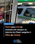 Um adolescente de 13 anos interveio para impedir uma tentativa de estupro contra a própria avó, na noite de segunda-feira (24), em Lagoa Alegre, no Piauí. De acordo com o Grupamento da Polícia Militar (GPM) de Lagoa Alegre, o suspeito teria tentado praticar um ato sexual contra a mãe.

A equipe foi acionada inicialmente para atender a uma ocorrência de lesão corporal, mas ao chegar ao local, os policiais foram informados sobre a tentativa de estupro.

Suspeito foi encontrado desacordado
Durante a intervenção, segundo as autoridades, o adolescente utilizou um instrumento conhecido como “cavador” e atingiu o suspeito. Quando os policiais chegaram ao local, o homem estava desacordado.

Diante do estado de saúde do suspeito, a equipe policial acionou profissionais do hospital para prestar os primeiros atendimentos.

Após os procedimentos iniciais, o homem foi conduzido à Casa da Mulher Brasileira, em Teresina, para a adoção das medidas legais cabíveis.

A ocorrência foi registrada como tentativa de estupro, lesão corporal dolosa e violência no âmbito da Lei Maria da Penha. As circunstâncias do caso deverão ser apuradas pelas autoridades competentes. Fonte: Meio News