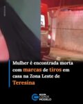 Uma mulher identificada como Ellen Camila foi encontrada morta com marcas de tiros na noite do domingo (13), em uma casa no bairro Madre Teresa, na Zona Leste de Teresina. A informação foi confirmada pela Polícia Militar do Piauí.

De acordo com o 29º Batalhão da Polícia Militar (29º BPM), a equipe foi acionada por volta das 23h22 para atender uma ocorrência envolvendo disparos de arma de fogo. No local, os policiais encontraram a mulher baleada, já morta.

A área foi isolada até a chegada da perícia criminal e do Instituto de Medicina Legal (IML).

O caso será investigado pelo Departamento de Homicídios e de Proteção à Pessoa (DHPP). A autoria e a motivação do crime ainda são desconhecidas. Fonte: g1/PI