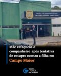 Uma mulher esfaqueou o companheiro em Campo Maior nesta segunda-feira (28), após flagrar uma suposta tentativa de estupro contra a filha de 12 anos. 

Em relato a equipe da Patrulha Maria da Penha, a mãe disse que o agressor chegou a usar um punhal após ser flagrado tocando as partes íntimas da filha. 

A mulher relatou ainda que conseguiu desarmar o companheiro e esfaqueá-lo com uma faca na região do abdômen. O suspeito fugiu e ainda não foi localizado. 

Diante da situação, a mãe e a filha foram encaminhadas para a Delegacia Regional de Campo Maior, onde foi realizado o boletim de ocorrência.

Após os procedimentos iniciais, o 15° Batalhão da Polícia Militar (15° BPM) realizou diligências em um hospital local para tentar localizar o suspeito, mas ele não foi encontrado até o momento. Fonte: Cidade Verde
