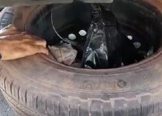 Homem é preso com quase R$ 50 mil escondidos em pneu reserva de picape BR-316