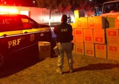 Carga de cigarros contrabandeados avaliada em R$ 270 mil é apreendida pela PRF em Oeiras