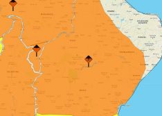 Inmet renova alerta laranja de chuvas fortes e ventos intensos para todo o Piauí
