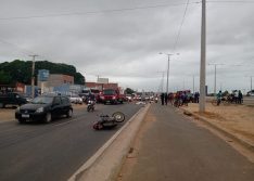 Mulher morre após acidente entre carro e moto na BR 316