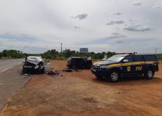 Colisão entre dois carros mata idosa e deixa 4 feridos na BR-343, em Campo Maior