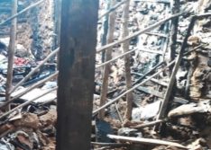 Criança de 3 anos tem 36% do corpo queimado durante incêndio em Parnaíba