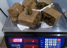 Homens são presos com um 1kg de maconha em Simões
