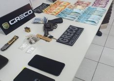 Suspeito de roubos a bancos é preso com arma de fogo e drogas no Piauí