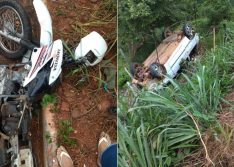 Homem morre em grave acidente entre moto e carro no Piauí