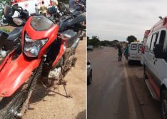 Idosa é atropelada por ambulância em Água Branca e fica gravemente ferida