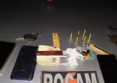 PM de Picos apreende arma de fogo e munições