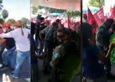 Manifestantes pró-Lula e pró-Bolsonaro entram em confronto em Teresina