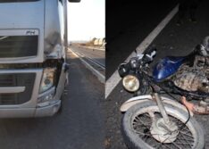 Motociclista morre ao colidir com caminhão em Campo Grande do Piauí