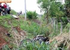 Santana do Piauí: mototaxista perde controle de motocicleta e sofre acidente na PI-375