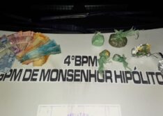 PM de Monsenhor Hipólito prende suspeito de tráfico