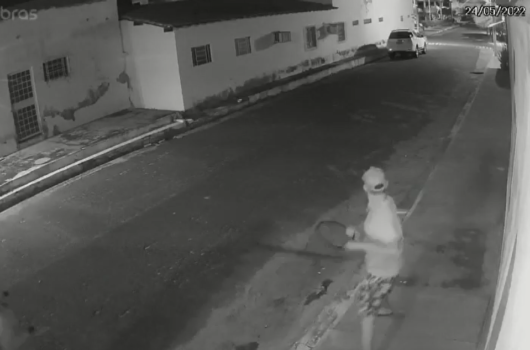 Câmera de segurança flagra trio furtando fiação em Bocaina