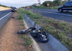 Motociclista morre após ser atingido por carro na BR 316