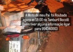 Idoso tem moto tomada de assalto na estrada que liga Picos a Santana