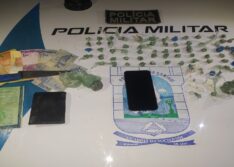 Vila Nova: homem com mandado de prisão em aberto é preso traficando drogas