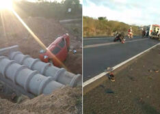 Motociclista tem perna decepada após grave acidente na BR 316
