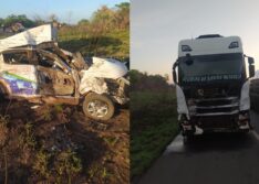 Motorista que conduzia carro da Prefeitura de Pau d’Arco do Piauí morre em acidente na BR-343