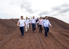 Rafael visita mineradora com capacidade de produzir 50 milhões de toneladas de ferro