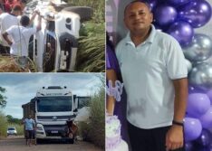 Colisão frontal entre Hilux e caminhão mata empresário de 43 anos no Sul do Piauí