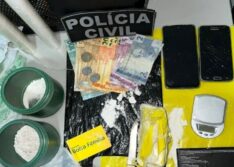 Polícia prende duas pessoas, apreende armas e droga avaliada em quase R$ 20 mil em Alagoinha