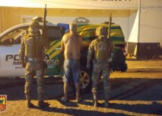 Homem é preso por porte ilegal de arma de fogo e disparo em via pública no interior de Campo Grande