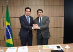 Em reunião com Rafael Fonteles, ministro dos Portos garante apoio para conclusão do Porto de Luís Correia