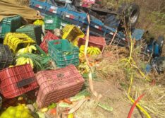 Caminhão com carga de frutas tomba e mata homem no Norte do Piauí