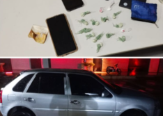 Polícia Militar encontra drogas dentro de veículo e condutor é preso em Santana