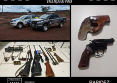 PM prende dupla por porte ilegal de munições e armas de fogo
