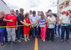 Rafael Fonteles e Pablo Santos inauguram obra de infraestrutura em Pedro II