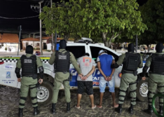 PM prende dois indivíduos em Elesbão Veloso, sob acusação de tráfico de drogas