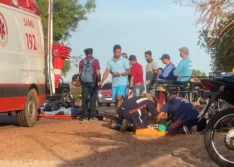 Dois homens morrem e uma mulher fica gravemente ferida em colisão entre motos em União