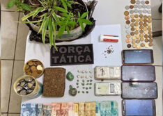 Trio é preso após ser flagrado com drogas, erva e sementes em Valença do PI