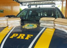 PRF apreende 11 kg de maconha após veículo ser recolhido por licenciamento atrasado