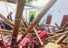 Teto de escola desaba e 17 crianças ficam feridas em Luzilândia