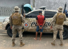 Homem com antecedentes criminais é flagrado com arma e munições na zona rural de Caldeirão Grande do PI