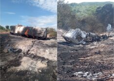 Duas pessoas morrem carbonizadas após carreta com combustível tombar e explodir no Sul do Piauí